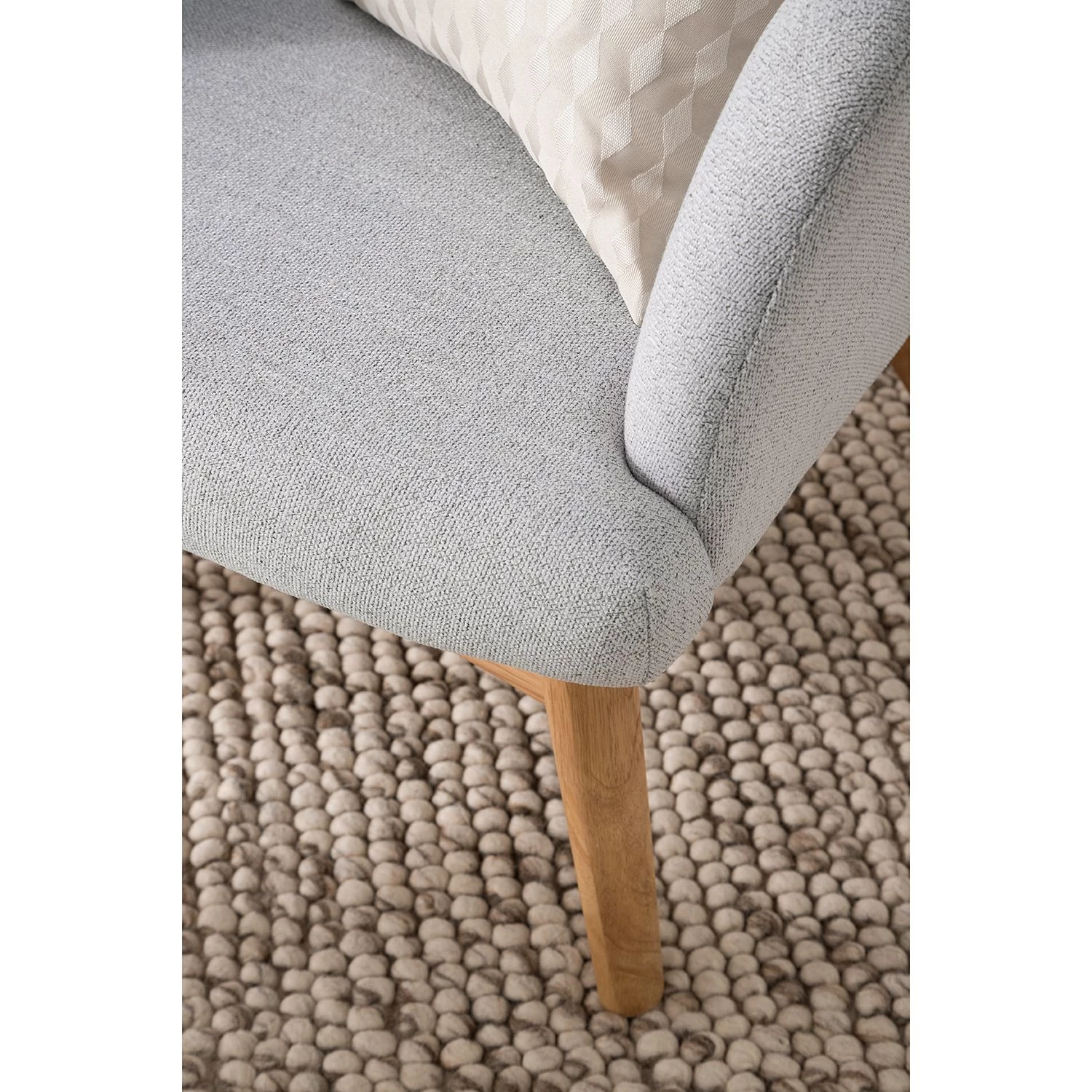 Mørteens Fauteuil Joreen III - Tissu - Gris clair 10 Mørteens Fauteuil Joreen III - Tissu - Gris clair – Image 8