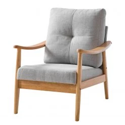 Mørteens Fauteuil Benson II - Tissu - Gris clair
