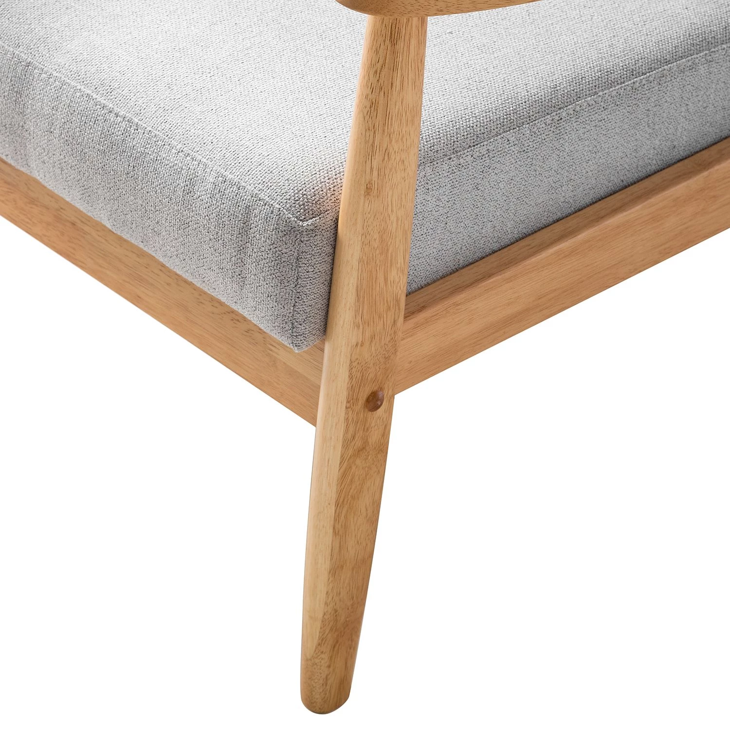 Mørteens Fauteuil Benson II - Tissu - Gris clair 11 Mørteens Fauteuil Benson II - Tissu - Gris clair – Image 9