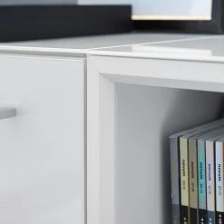 Germania Étagère de rangement Monteria - Blanc - Hauteur : 120 cm -Meubles de salon Soldes 1000126202 180723 08354415 GALLERYIMAGES P000000001000126202