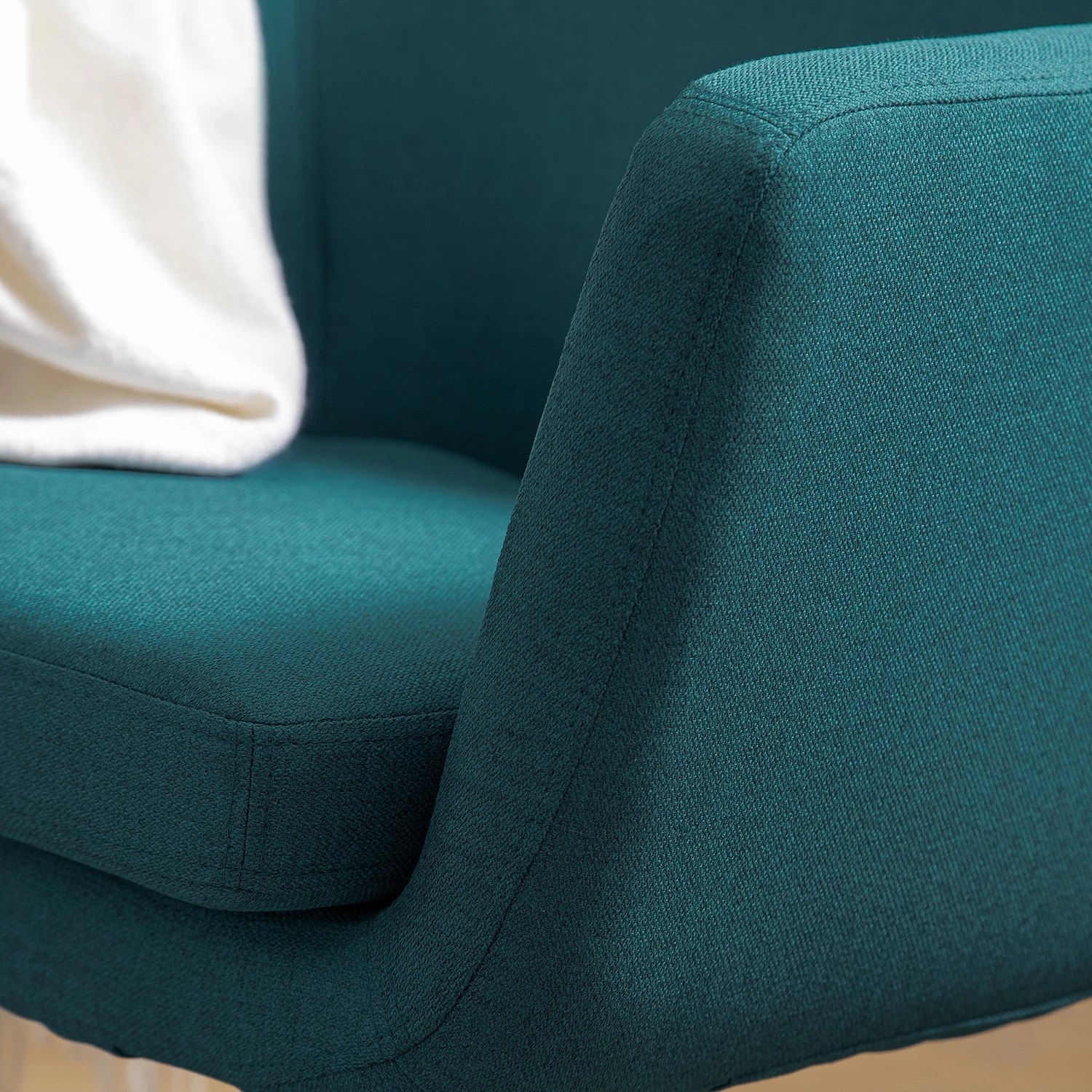 Mørteens Fauteuil Nicholas - Tissu - Bleu pétrole 15 Mørteens Fauteuil Nicholas - Tissu - Bleu pétrole – Image 13