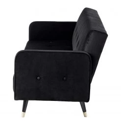 Jack & Alice Canapé convertible Daru I - Velours - Noir 26 Jack & Alice Canapé convertible Daru I - Velours - Noir -Meubles de salon Soldes 1000126931 200512 17232700013 DETAILS P000000001000126931