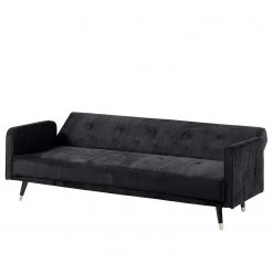 Jack & Alice Canapé convertible Daru I - Velours - Noir 30 Jack & Alice Canapé convertible Daru I - Velours - Noir -Meubles de salon Soldes 1000126931 200512 17233000017 DETAILS P000000001000126931