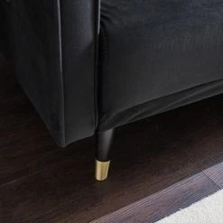 Jack & Alice Canapé convertible Daru I - Velours - Noir 34 Jack & Alice Canapé convertible Daru I - Velours - Noir -Meubles de salon Soldes 1000126931 200514 12280400019 DETAILS P000000001000126931