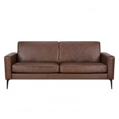 Ars manufacti Canapé Crove (3 places) - Imitation cuir - Marron -Meubles de salon Soldes 1000127490 181205 18402000081 GALLERYIMAGES P000000001000127490