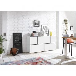 Now! by hülsta Rangement mural hülsta now to go II - Blanc pur laqué / Blanc neige - 39 x 38 cm -Meubles de salon Soldes 1000127817 180924 10035759 MOOD GALLERYIMAGES P000000001000127817 mood