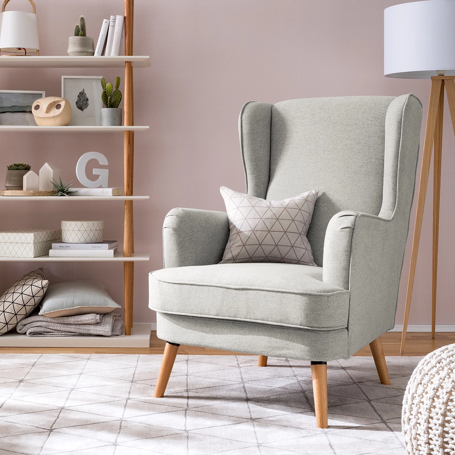 Jack & Alice Bergère Limeri - Feutre Blix: Gris clair - Sans repose-pieds 4 Jack & Alice Bergère Limeri - Feutre Blix: Gris clair - Sans repose-pieds – Image 2