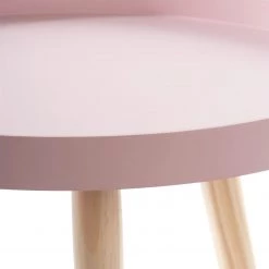 Norrwood Table d’appoint Cuto - Partiellement en pin massif - Rose / pin -Meubles de salon Soldes 1000128234 180810 15445813 GALLERYIMAGES P000000001000128234