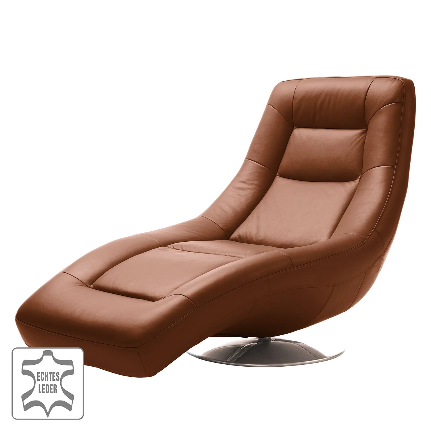 Loftscape Chaise lounge Colima - Marron chevreuil 4 Loftscape Chaise lounge Colima - Marron chevreuil – Image 2