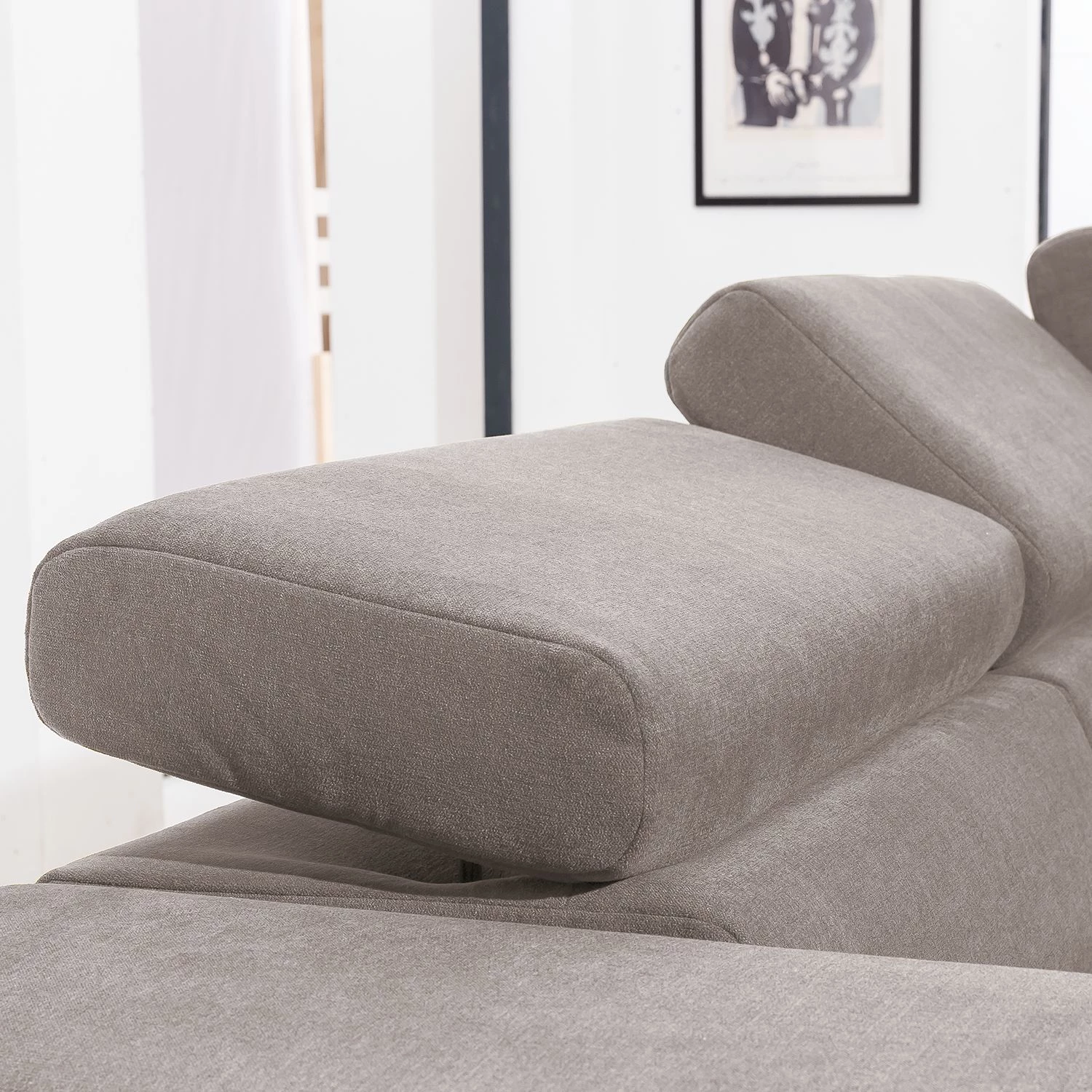 Loftscape Canapé d'angle Masaya - Microfibre Enza: Cappuccino - Méridienne longue à droite (vue de face) - Sans fonction couchage 7 Loftscape Canapé d'angle Masaya - Microfibre Enza: Cappuccino - Méridienne longue à droite (vue de face) - Sans fonction couchage – Image 5