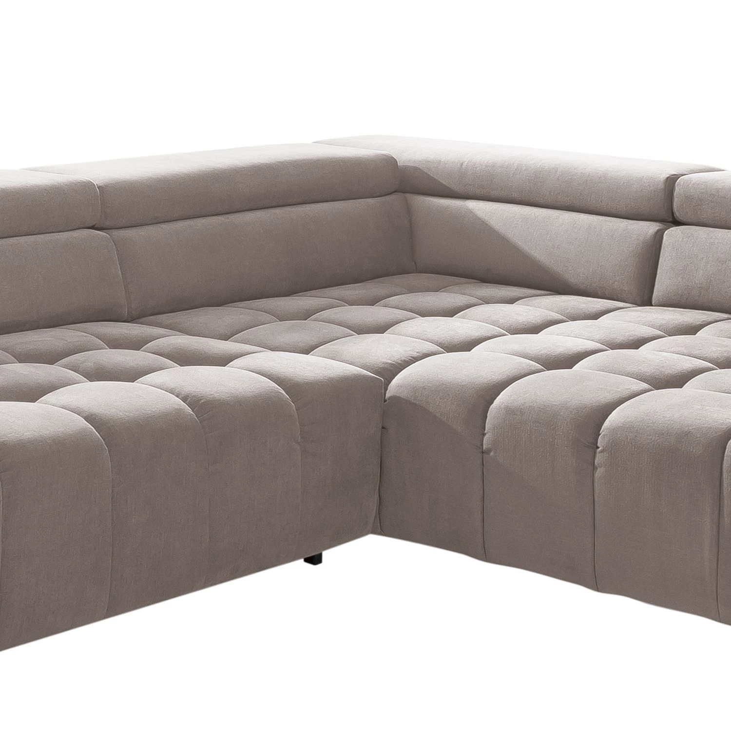 Loftscape Canapé d'angle Masaya - Microfibre Enza: Cappuccino - Méridienne longue à droite (vue de face) - Sans fonction couchage 9 Loftscape Canapé d'angle Masaya - Microfibre Enza: Cappuccino - Méridienne longue à droite (vue de face) - Sans fonction couchage – Image 7