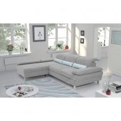 Loftscape Canapé d'angle Granada - Gris clair - Méridienne courte à gauche (vue de face) -Meubles de salon Soldes 1000128360 180809 143054428 MOOD GALLERYIMAGES P000000001000128360 mood