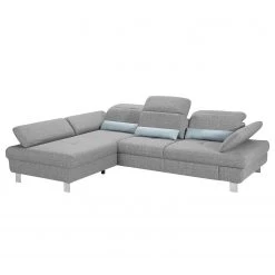 Loftscape Canapé d'angle Granada - Gris clair - Méridienne courte à gauche (vue de face) -Meubles de salon Soldes 1000128360 180809 143054432 GALLERYIMAGES P000000001000128360