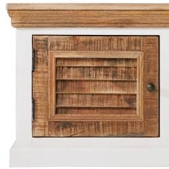 Maison Belfort Meuble TV Newhaven - Partiellement en manguier massif - Manguier / Blanc 19 Maison Belfort Meuble TV Newhaven - Partiellement en manguier massif - Manguier / Blanc -Meubles de salon Soldes 1000128941 200122 18404100009 DETAILS P000000001000128941