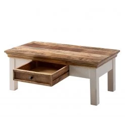 Maison Belfort Table basse Newhaven - Manguier massif - Manguier / Blanc -Meubles de salon Soldes 1000128950 190311 11124100005 GALLERYIMAGES P000000001000128950