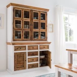 Maison Belfort Buffet Newhaven - Partiellement en manguier massif - Manguier / Blanc -Meubles de salon Soldes 1000128954 200122 18404700044 MOOD DETAILS P000000001000128954 mood