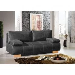 Naturoo Canapé convertible Hanno II - Aspect cuir vieilli - Gris foncé 11 Naturoo Canapé convertible Hanno II - Aspect cuir vieilli - Gris foncé -Meubles de salon Soldes 1000129057 180817 11583423 MOOD GALLERYIMAGES P000000001000129057 mood
