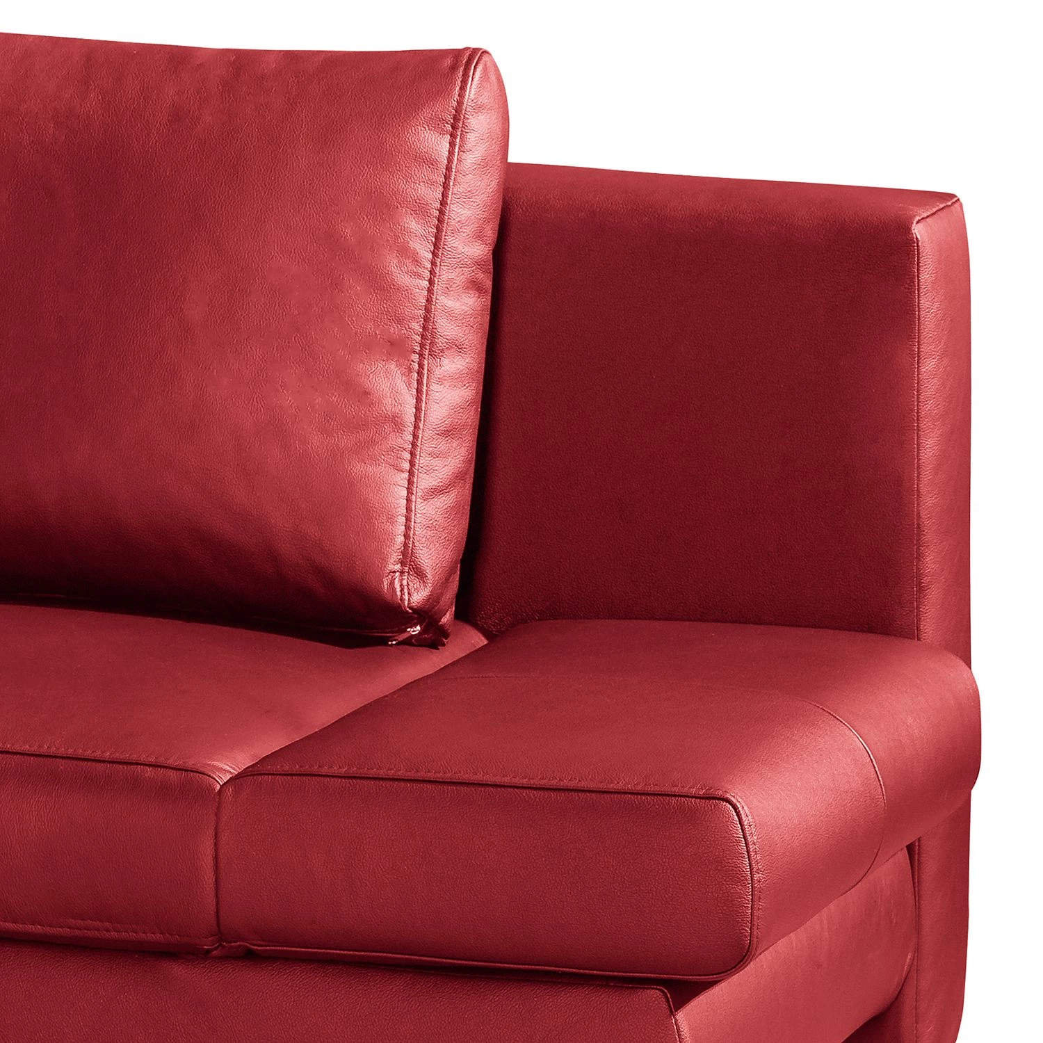 Loftscape Canapé convertible Salen II - Cuir véritable - Rouge - Chrome brillant 8 Loftscape Canapé convertible Salen II - Cuir véritable - Rouge - Chrome brillant – Image 6