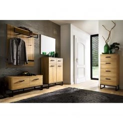 Red Living Commode Krokby I - Imitation chêne Grandson / Noir -Meubles de salon Soldes 1000129148 200811 14094801419 MOOD DETAILS P000000001000129148 mood