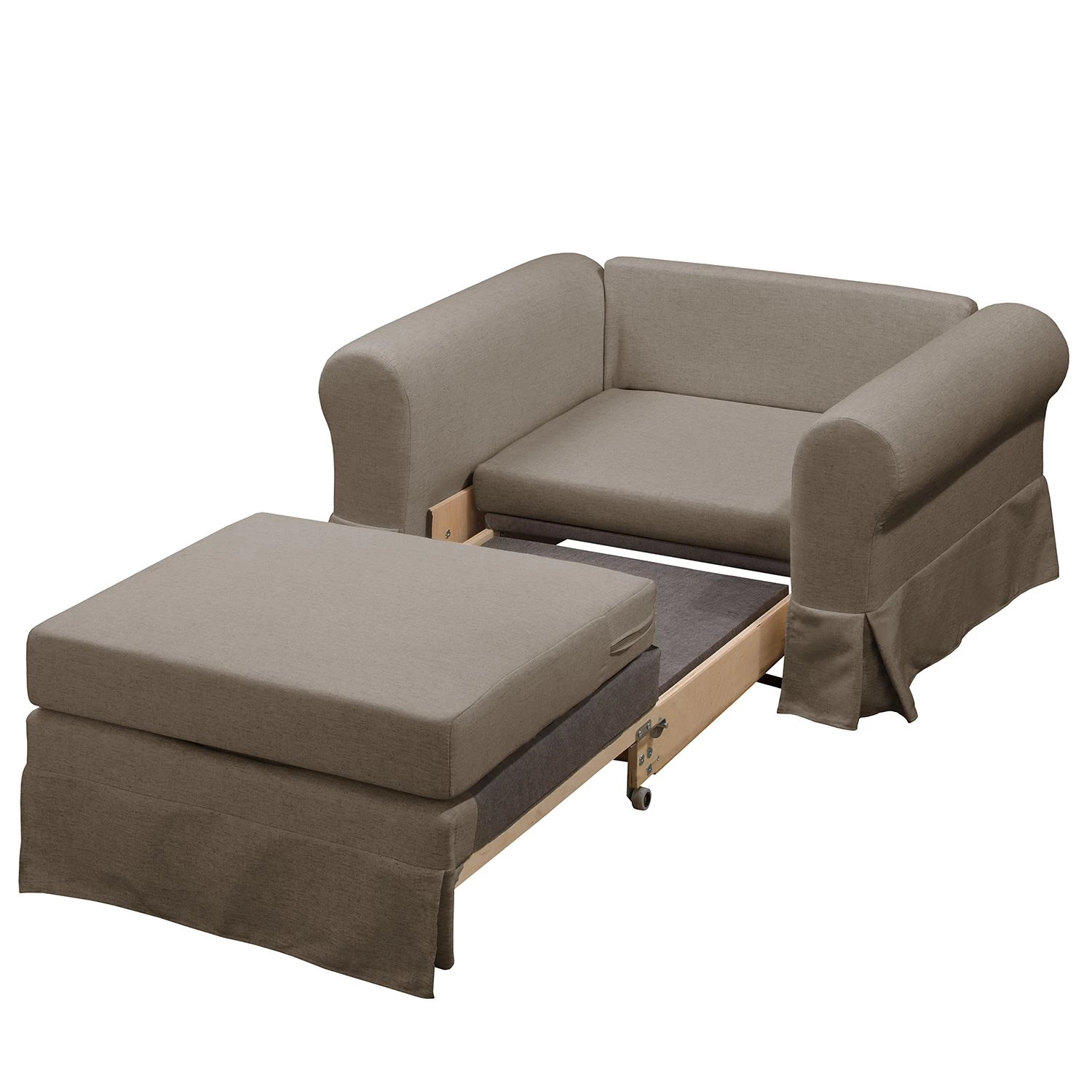 Maison Belfort Fauteuil convertible Latina XVI - Tissu - Taupe 9 Maison Belfort Fauteuil convertible Latina XVI - Tissu - Taupe – Image 7