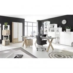 Mooved Étagère de bureau Leeton I - Blanc - Hauteur : 180 cm 6 Mooved Étagère de bureau Leeton I - Blanc - Hauteur : 180 cm -Meubles de salon Soldes 1000131603 190109 13061400004 MOOD GALLERYIMAGES P000000001000131603 mood