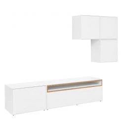 Now! by hülsta Ensemble hülsta now easy I (5 élém.) - Blanc pur laqué / Chêne naturel -Meubles de salon Soldes 1000131863 180920 17412145 GALLERYIMAGES P000000001000131863