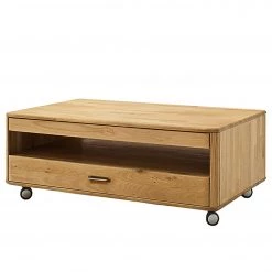 Naturoo Table basse Forge - Chêne massif - Chêne de poutre Bianco