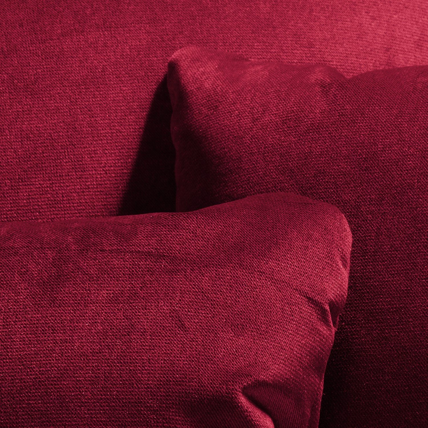 Jack & Alice Grand canapé Sells - Velours - Rouge 10 Jack & Alice Grand canapé Sells - Velours - Rouge – Image 8
