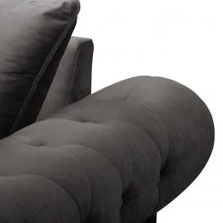 Jack & Alice Canapé Solita (2 places) - Velours - Gris -Meubles de salon Soldes 1000135626 181018 162913147 GALLERYIMAGES P000000001000135626