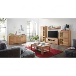 Naturoo Vitrine NatureStar I - Éclairage inclus - Partiellement en chêne sauvage massif - Chêne sauvage - Hauteur : 132 cm -Meubles de salon Soldes 1000135855 181204 08060300015 MOOD GALLERYIMAGES P000000001000135855 mood