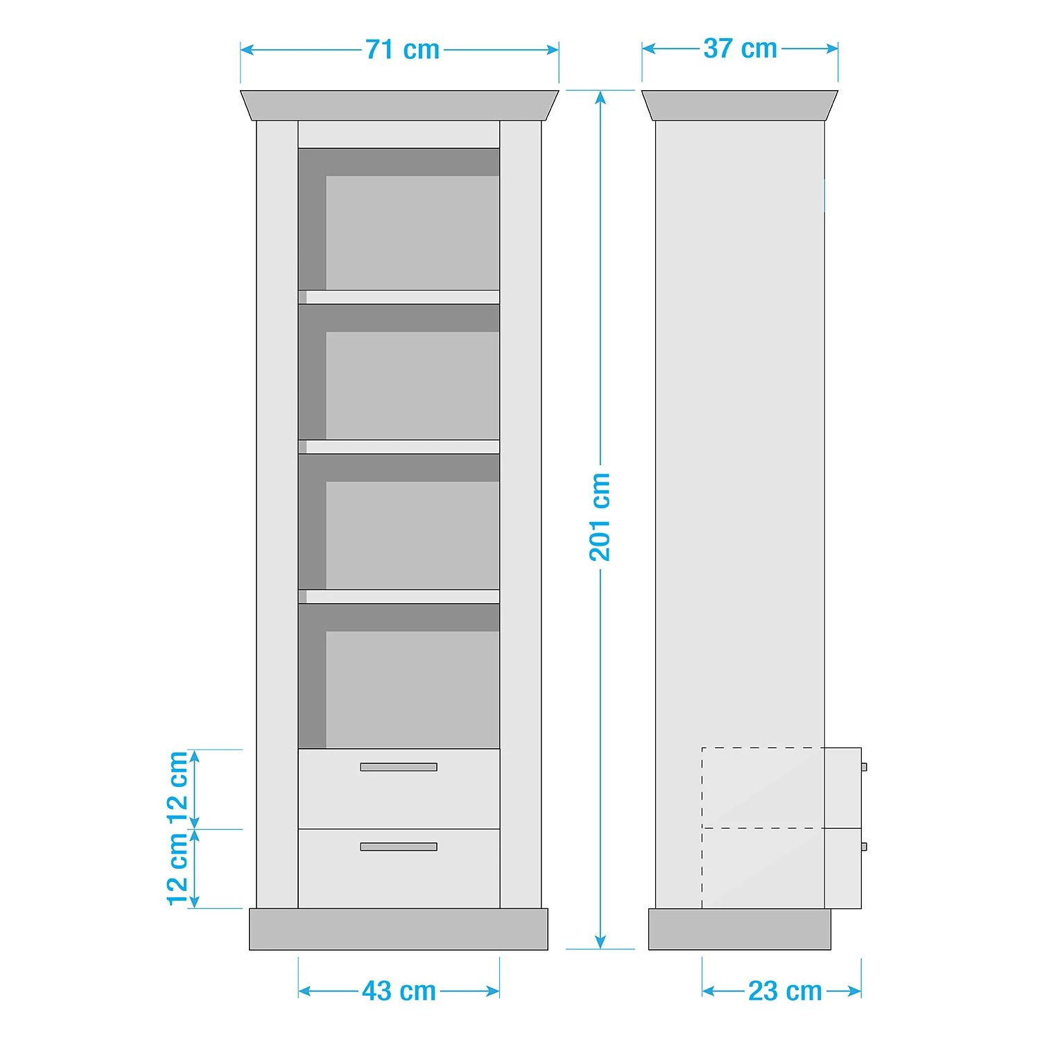 Ridgevalley Étagère Lewk - Imitation pin blanc / Imitation pin 8 Ridgevalley Étagère Lewk - Imitation pin blanc / Imitation pin – Image 6