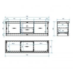 Ridgevalley Meuble TV Lewk II - Imitation pin blanc / Imitation pin -Meubles de salon Soldes 1000136078 181219 14223900062 GALLERYIMAGES P000000001000136078