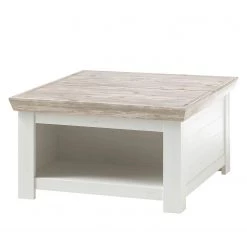 Ridgevalley Table basse Lewk II - Imitation pin blanc / Imitation pin