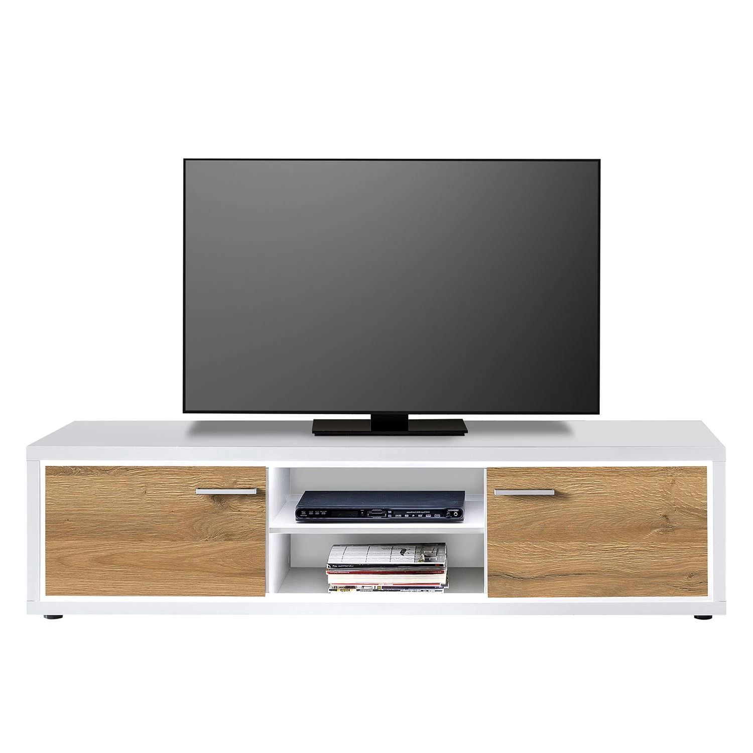 Loftscape Meuble TV Hagby II - Imitation chêne / Blanc 3 Loftscape Meuble TV Hagby II - Imitation chêne / Blanc