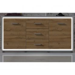 Loftscape Buffet Hagby - Imitation chêne / Blanc -Meubles de salon Soldes 1000137094 220310 021 MOOD DETAILS P000000001000137094 mood