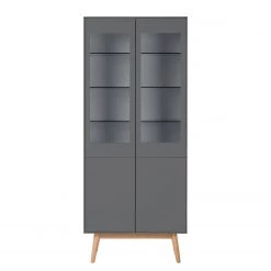Mørteens Armoire vitrine Lindholm - Partiellement en chêne massif - Gris 10 Mørteens Armoire vitrine Lindholm - Partiellement en chêne massif - Gris -Meubles de salon Soldes 1000139428 190116 09553600027 GALLERYIMAGES P000000001000139428