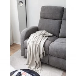 Loftscape Canapé relax Grandhan (3 places) - Microfibre - Gris -Meubles de salon Soldes 1000139825 201111 10410200008 DETAILS P000000001000139825