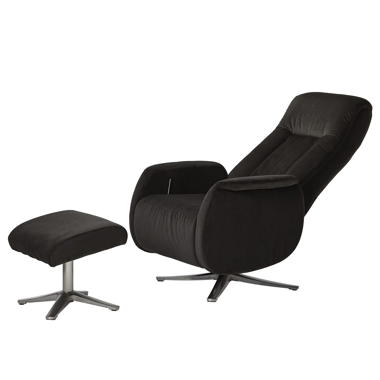 Loftscape Fauteuil de relaxation Allansford - Microfibre - Noir 6 Loftscape Fauteuil de relaxation Allansford - Microfibre - Noir – Image 4