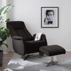 Loftscape Fauteuil de relaxation Allansford - Microfibre - Noir 26 Loftscape Fauteuil de relaxation Allansford - Microfibre - Noir -Meubles de salon Soldes 1000139828 201120 13455500041 MOOD DETAILS P000000001000139828 mood