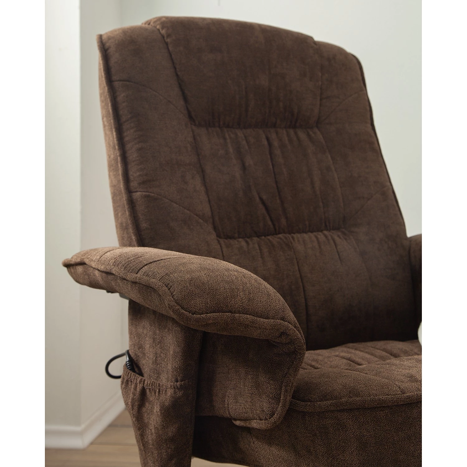 Loftscape Fauteuil de relaxation Wesburn I - Microfibre - Marron foncé 23 Loftscape Fauteuil de relaxation Wesburn I - Microfibre - Marron foncé – Image 21