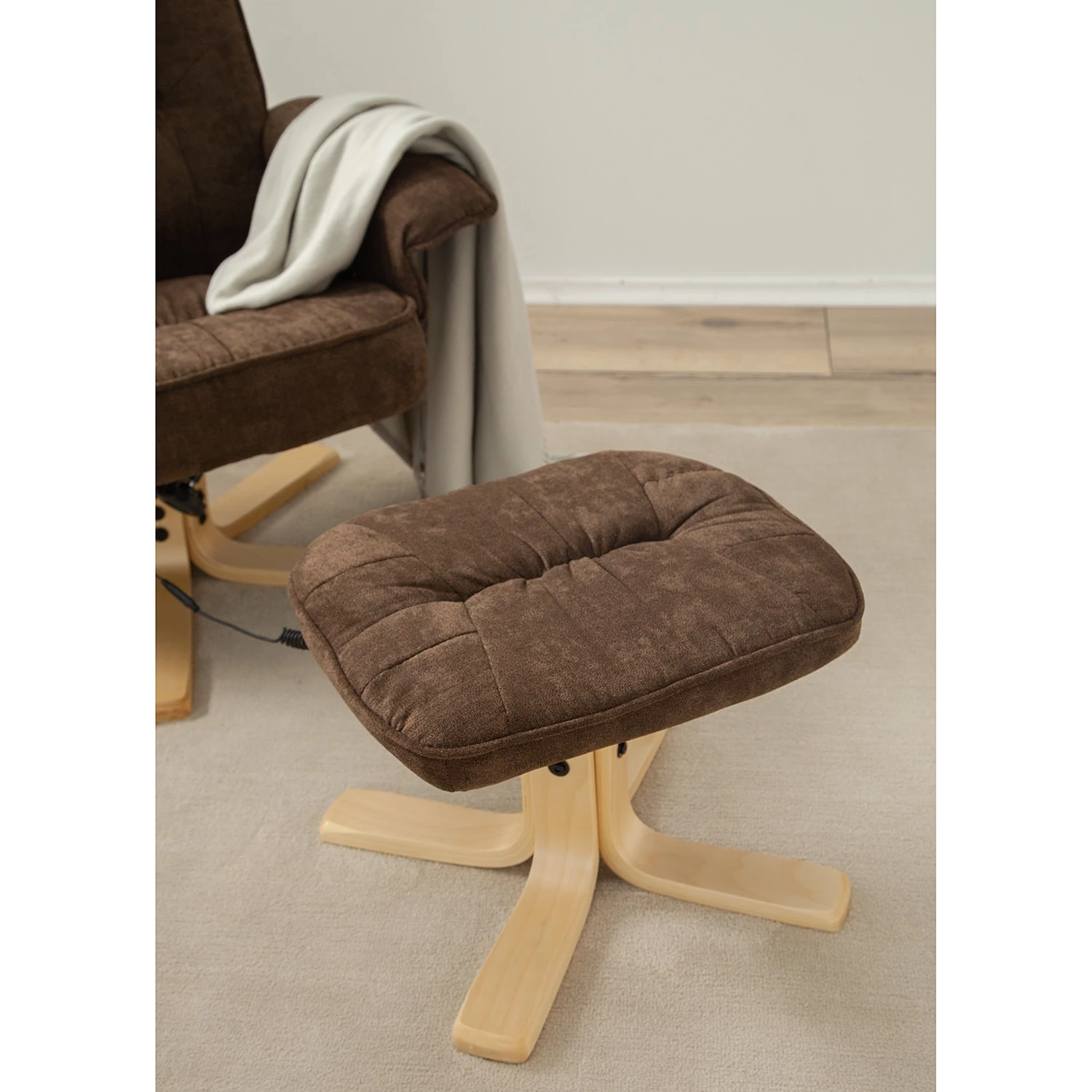 Loftscape Fauteuil de relaxation Wesburn I - Microfibre - Marron foncé 25 Loftscape Fauteuil de relaxation Wesburn I - Microfibre - Marron foncé – Image 23