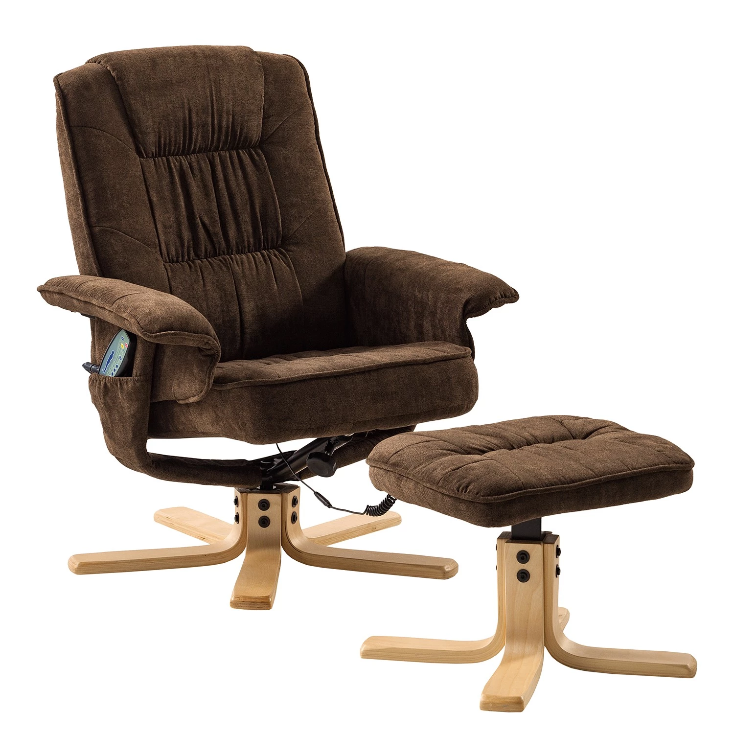 Loftscape Fauteuil de relaxation Wesburn I - Microfibre - Marron foncé 3 Loftscape Fauteuil de relaxation Wesburn I - Microfibre - Marron foncé