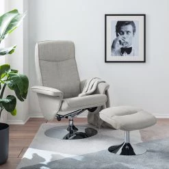 Loftscape Fauteuil de relaxation Selfors II - Tissage à plat - Gris clair -Meubles de salon Soldes 1000139831 201007 13592500001 MOOD DETAILS P000000001000139831 mood