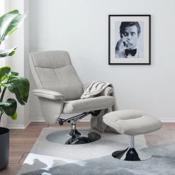 Loftscape Fauteuil de relaxation Selfors II - Tissage à plat - Gris clair -Meubles de salon Soldes 1000139831 201007 13592700002 MOOD DETAILS P000000001000139831 mood