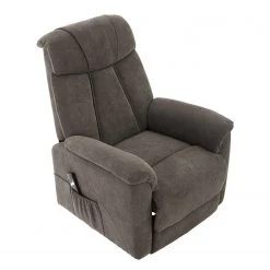 Loftscape Fauteuil TV Loccota - Microfibre - Gris foncé