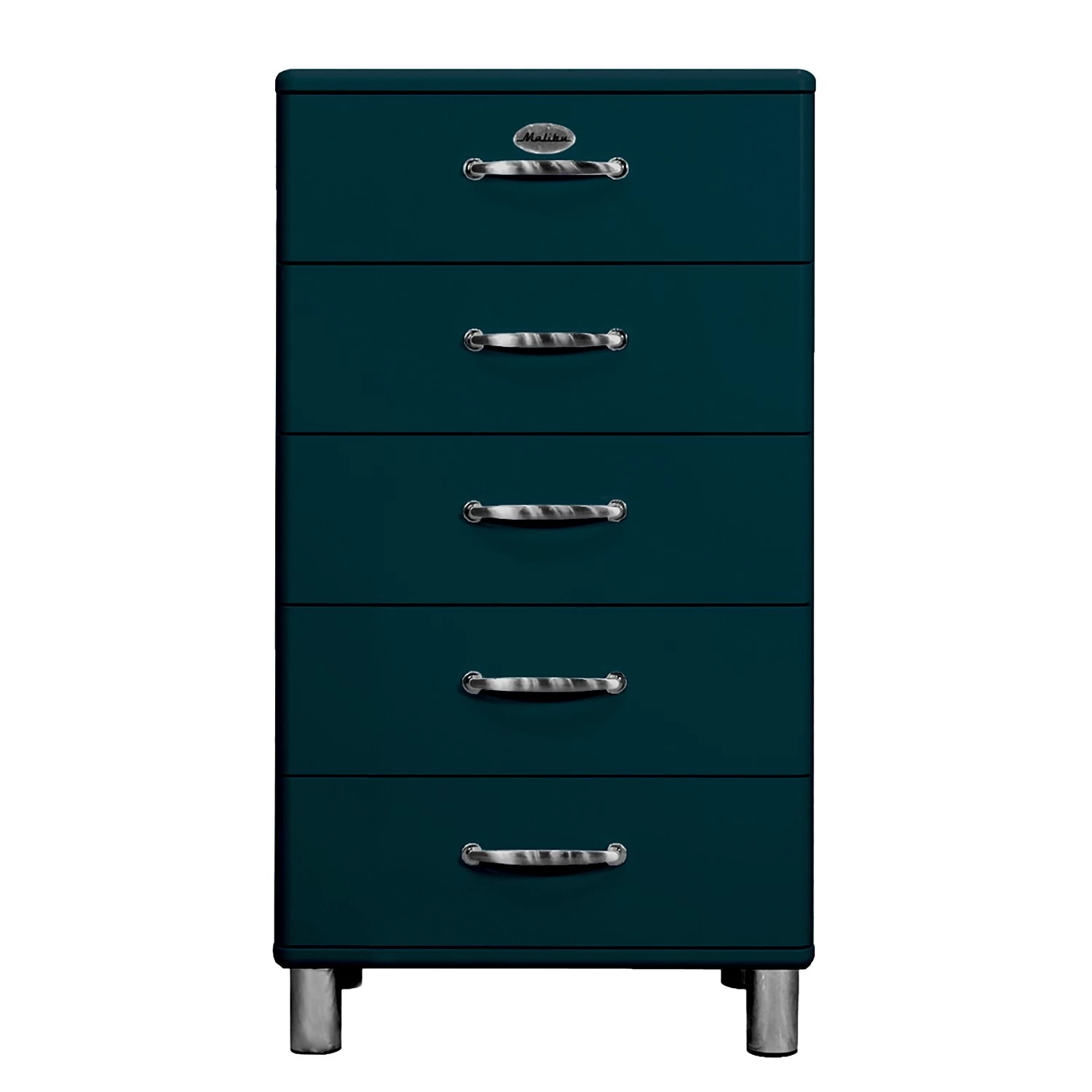 Tenzo Commode Malibu III - Bleu foncé / Chrome 3 Tenzo Commode Malibu III - Bleu foncé / Chrome