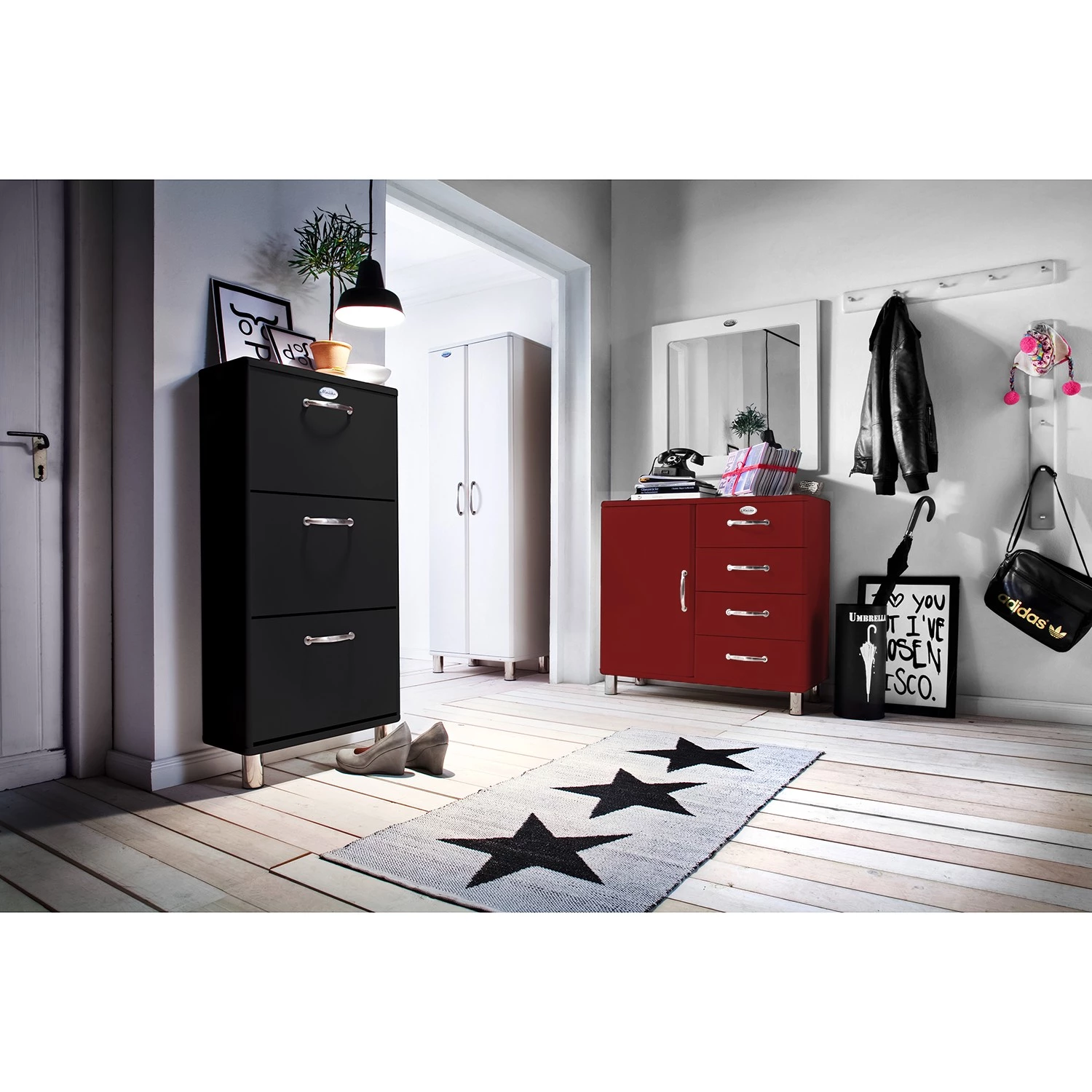 Tenzo Commode Malibu VIII - Rouge cerise 4 Tenzo Commode Malibu VIII - Rouge cerise – Image 2