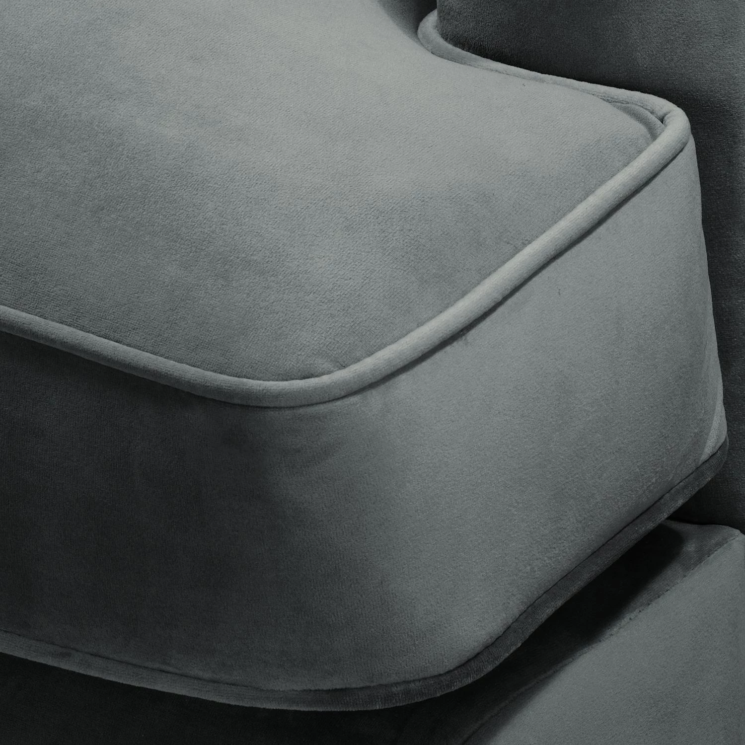 Jack & Alice Ensemble Bethania I (3-2-1) - Velours - Gris 16 Jack & Alice Ensemble Bethania I (3-2-1) - Velours - Gris – Image 14