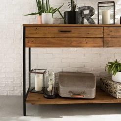 Ars manufacti Console Grasby - Pin massif / Métal - Pin / Noir 17 Ars manufacti Console Grasby - Pin massif / Métal - Pin / Noir -Meubles de salon Soldes 1000147156 190730 13021900010 MOOD DETAILS P000000001000147156 mood