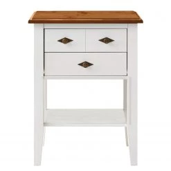 Maison Belfort Console Bergen I - Pin massif - Pin blanc / Pin Bernstein - Largeur : 58 cm